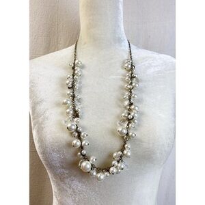 Chloe + Isabel Pearl + Crystal Drops Necklace